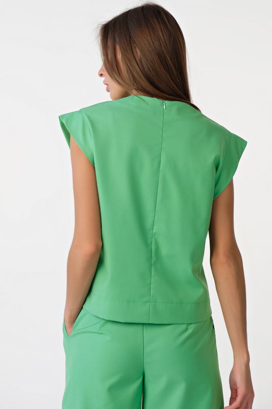 Summer over-size top green