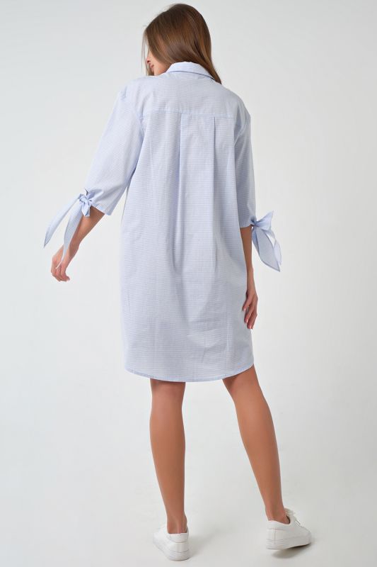 Direct striped shirt dress on blue