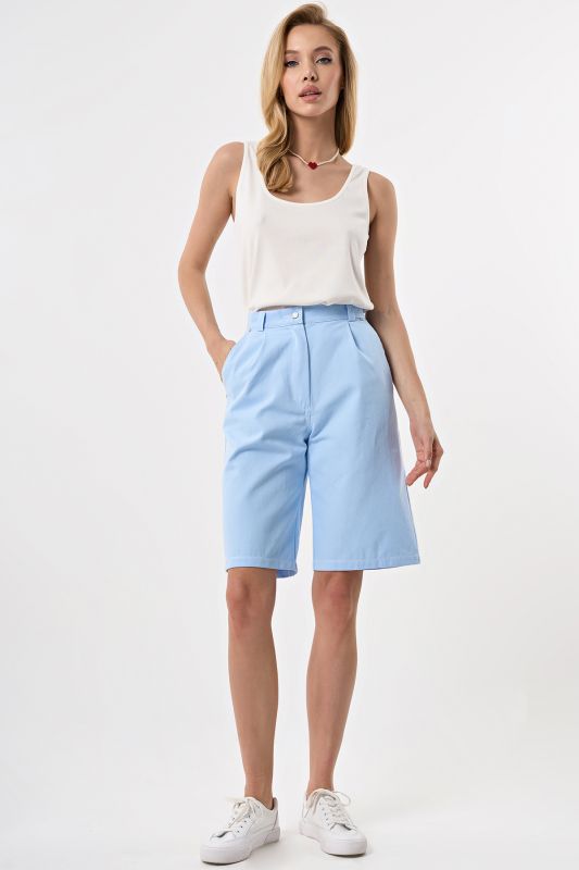 Blue denim bermuda shorts