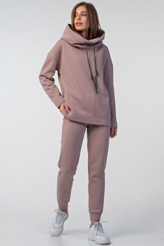 Warm sport suit with fleece with fleece powder