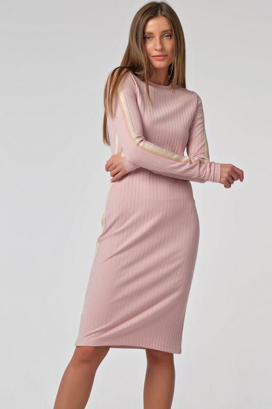 Pale pink fitted dress