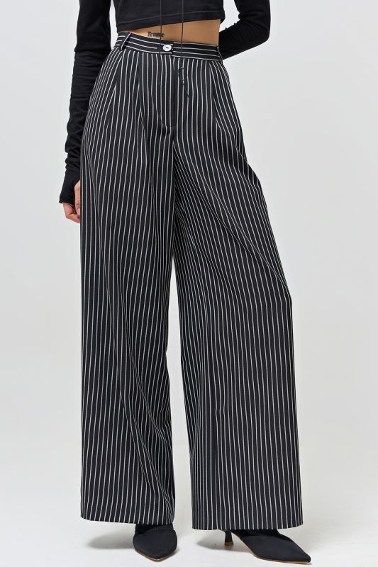 Black palazzo pants with high waist