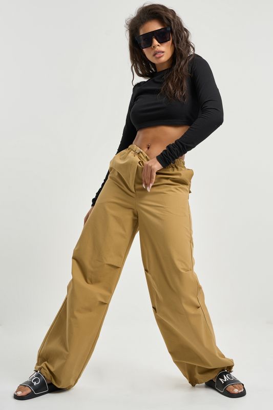 Sandy Cotton Trousers Cargo Trousers