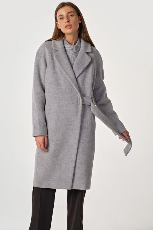 Demi coat demi seasonal loose midi gray