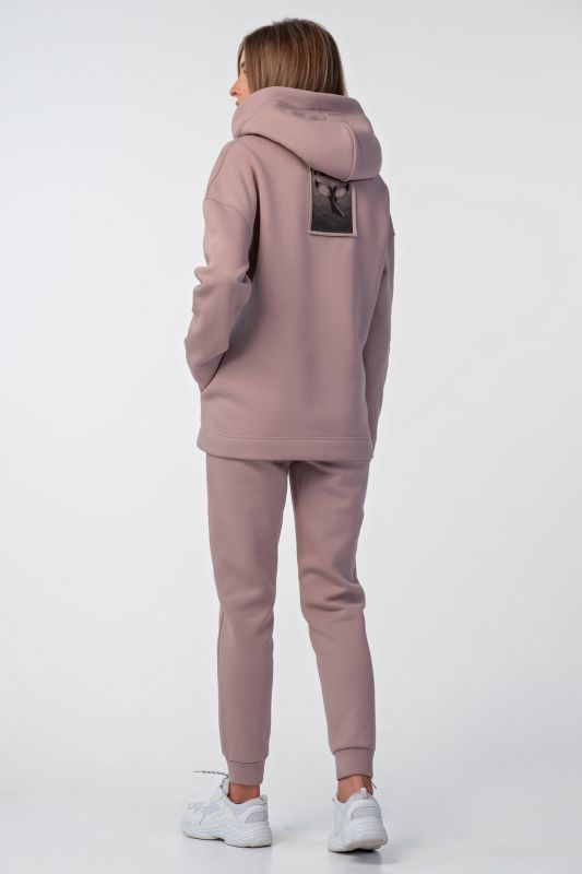 Warm sport suit with fleece with fleece powder