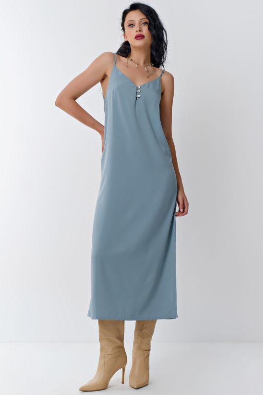 Mint high-cut combination dress