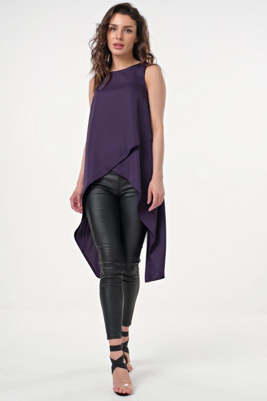 Purple Asymmetrical Tunic