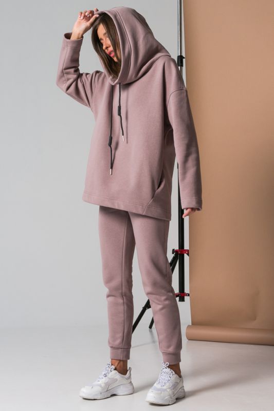 Warm sport suit with fleece with fleece powder