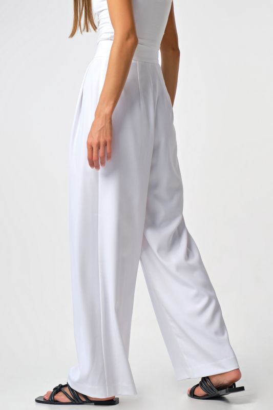 Palazzo pants with high waist white