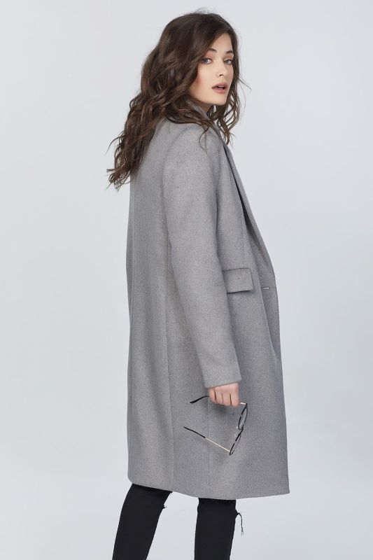 Classic gray demi-seasonal coat