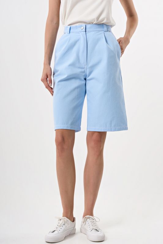 Blue denim bermuda shorts