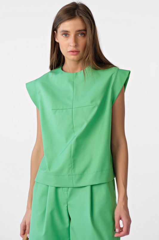 Summer over-size top green