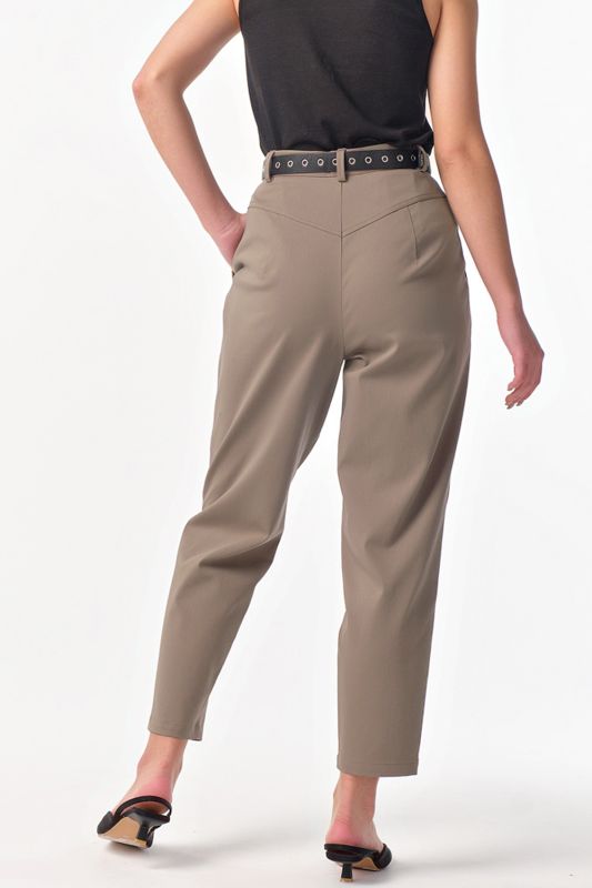 Walnut cotton slim fit pants