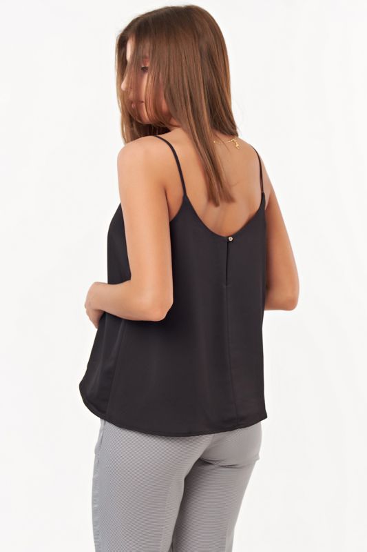 Free top with thin straps black