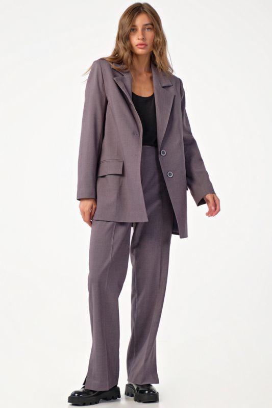 Classic trouser suit gray