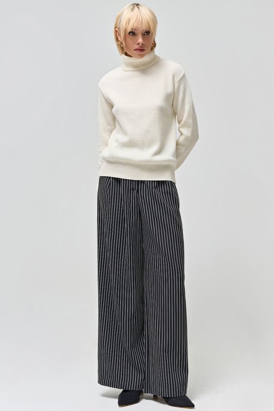 Natural cotton loose knit sweater