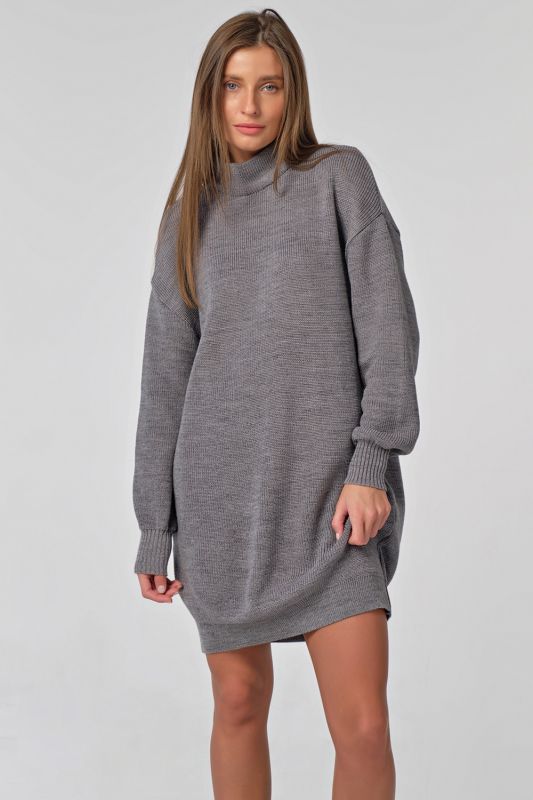 Free knitted dress in gray melange