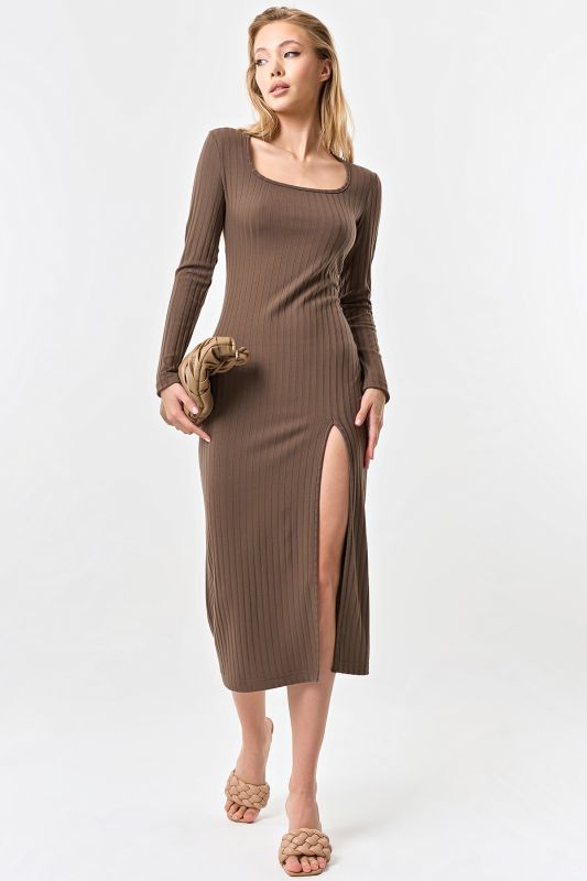 Cocoa jersey long sleeve dress