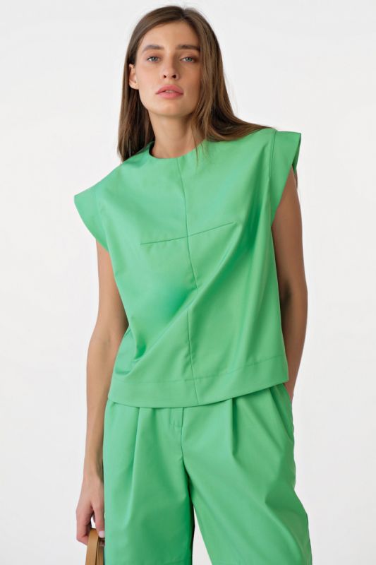 Summer over-size top green