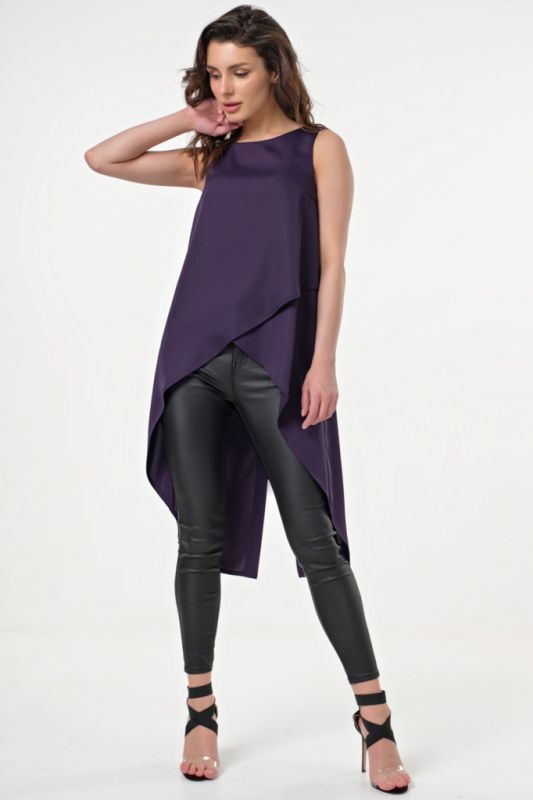 Purple Asymmetrical Tunic