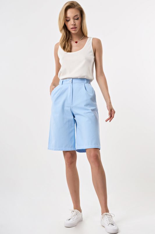 Blue denim bermuda shorts