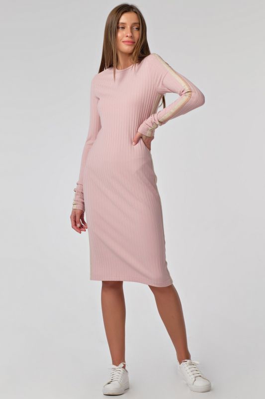 Pale pink fitted dress