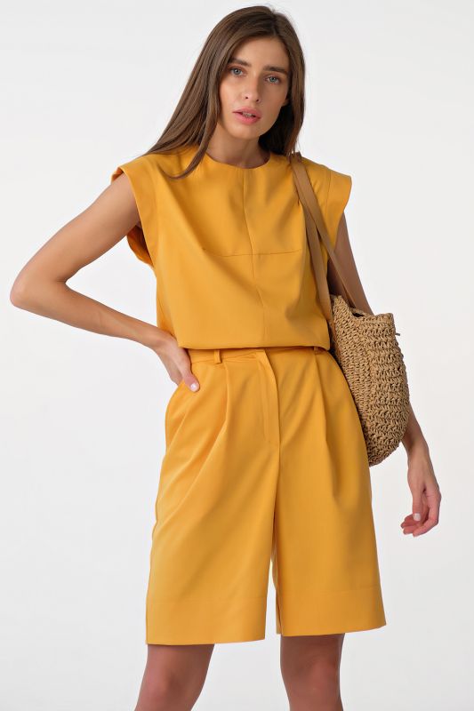 Summer over-size top yellow