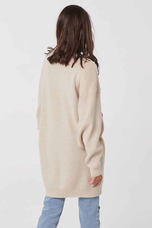 Coconut wool short sweater dress