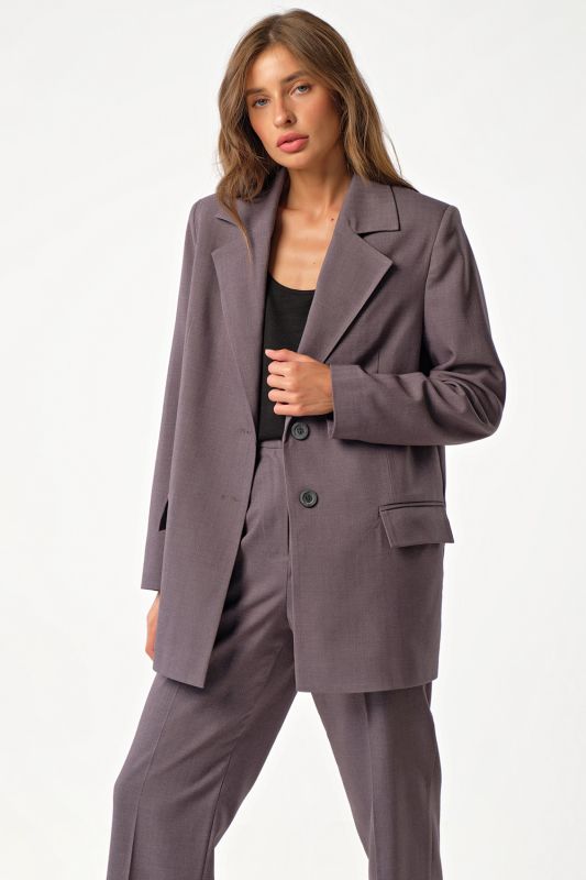 Classic trouser suit gray