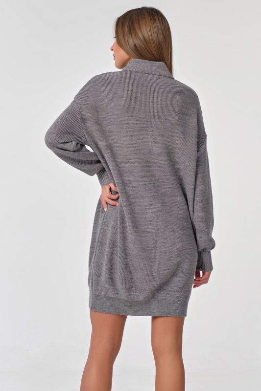 Free knitted dress in gray melange