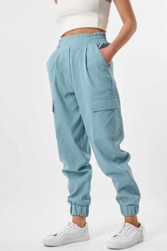 Blue Smoke denim heavy cotton cargo pants