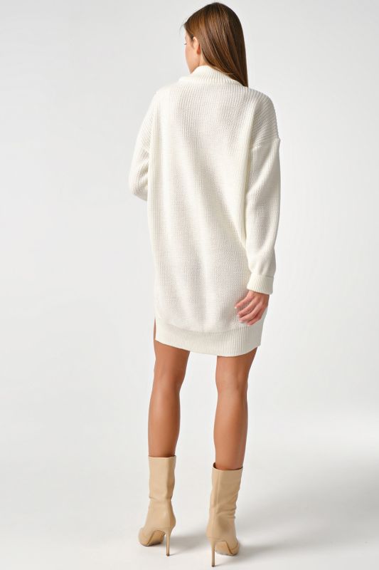 Milky short over-size sweater dress