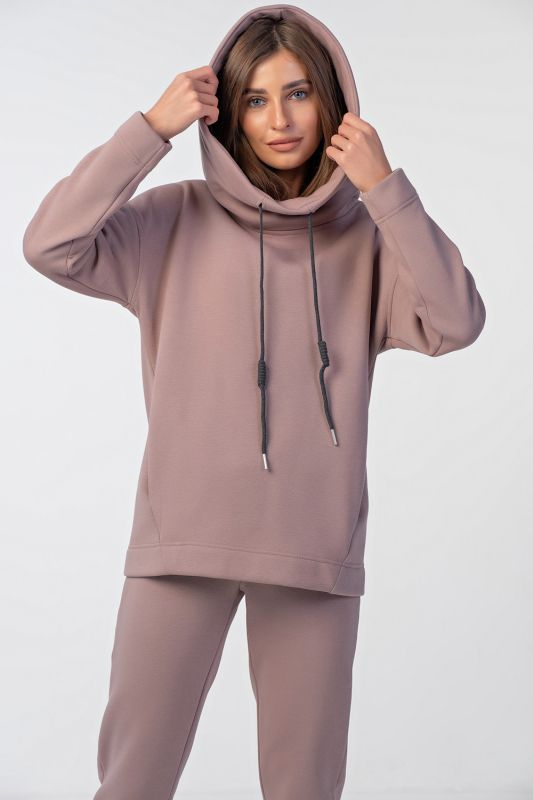 Warm sport suit with fleece with fleece powder