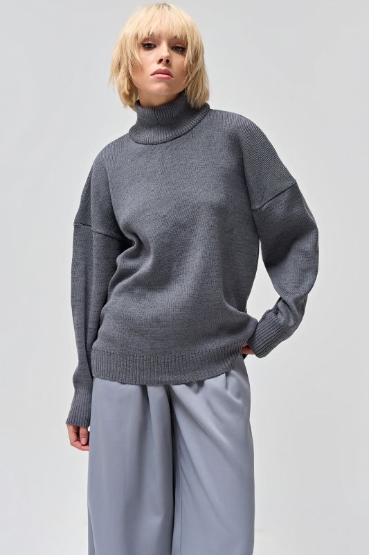 Sweater voluminous melange graphite