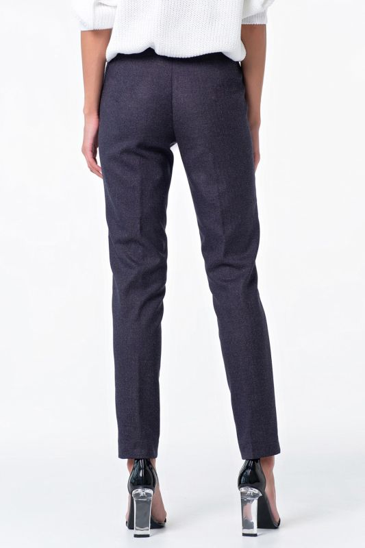 Tapered pants for office dark blue