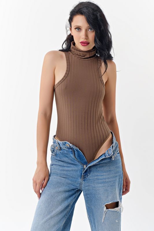 Cocoa knitted bodysuit