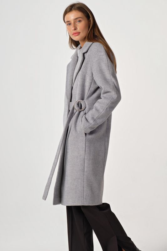 Demi coat demi seasonal loose midi gray