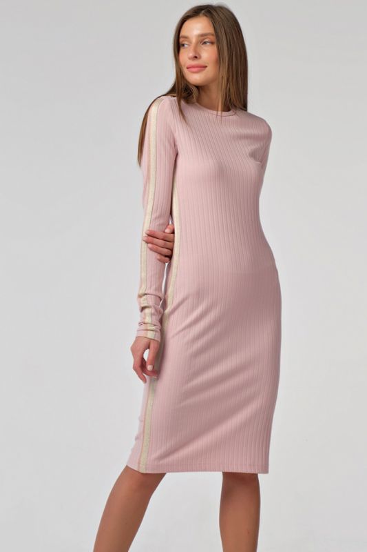 Pale pink fitted dress