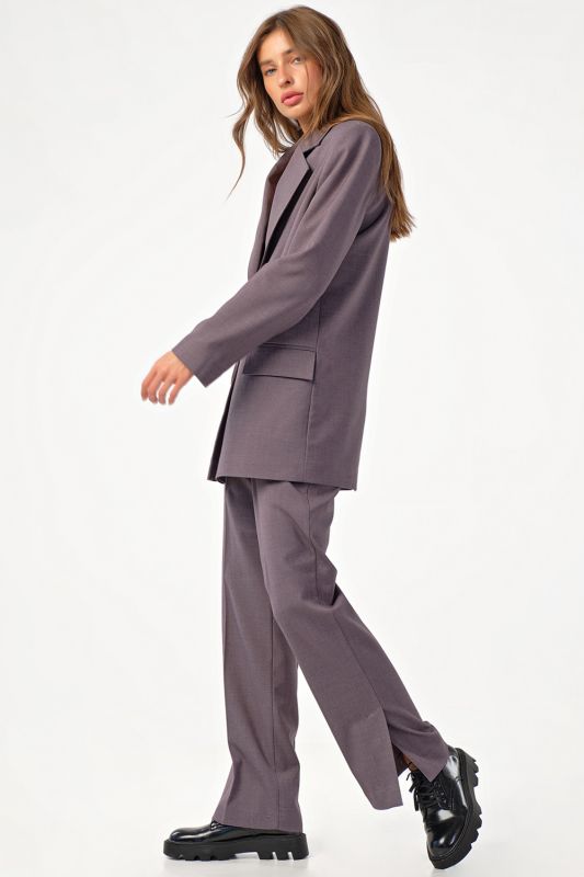 Classic trouser suit gray