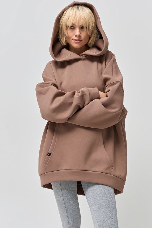 Hoodie from fouter with fleece mocha