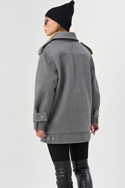 Jacket from coat fabric gray