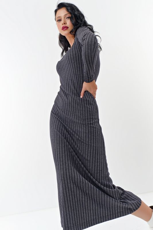 Dress knitted gray