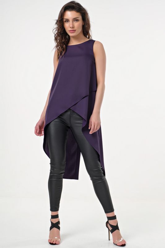 Purple Asymmetrical Tunic