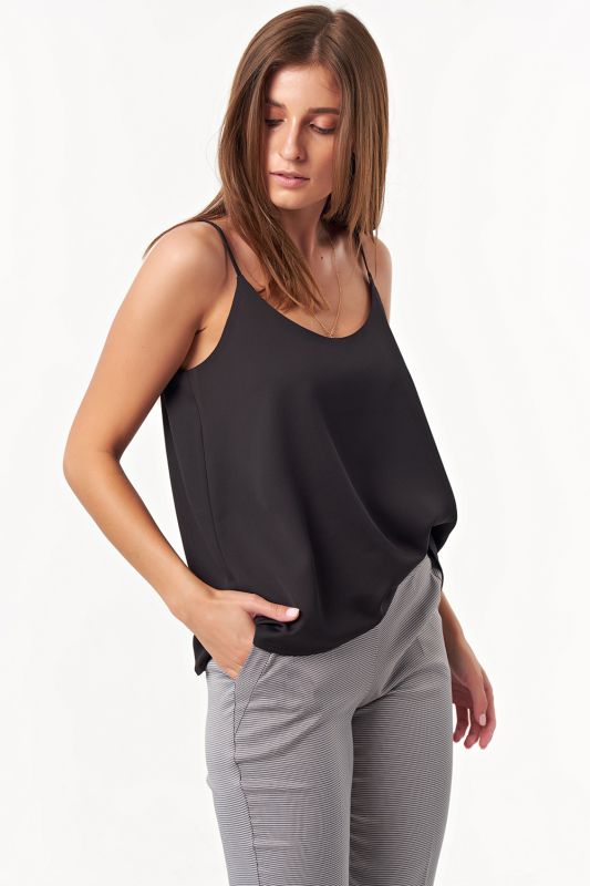 Free top with thin straps black