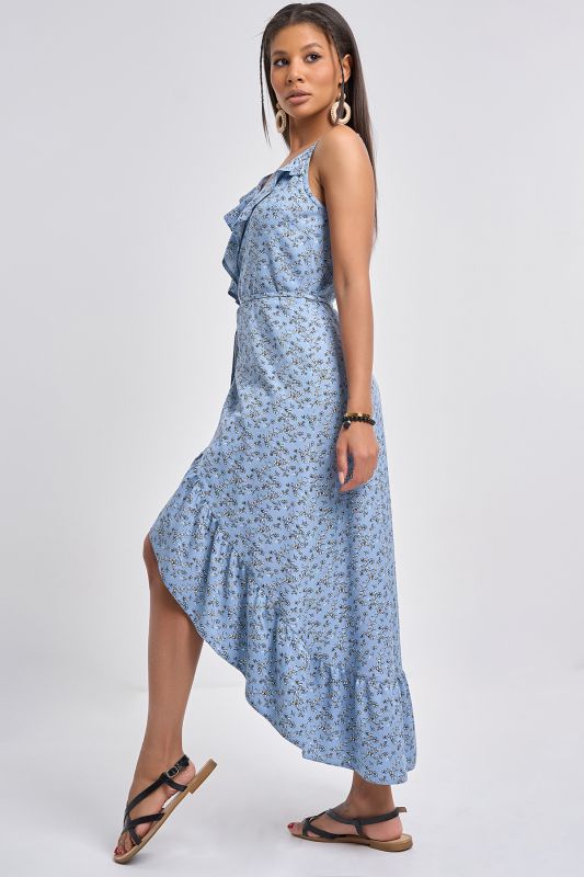 Indigo floral viscose sundress