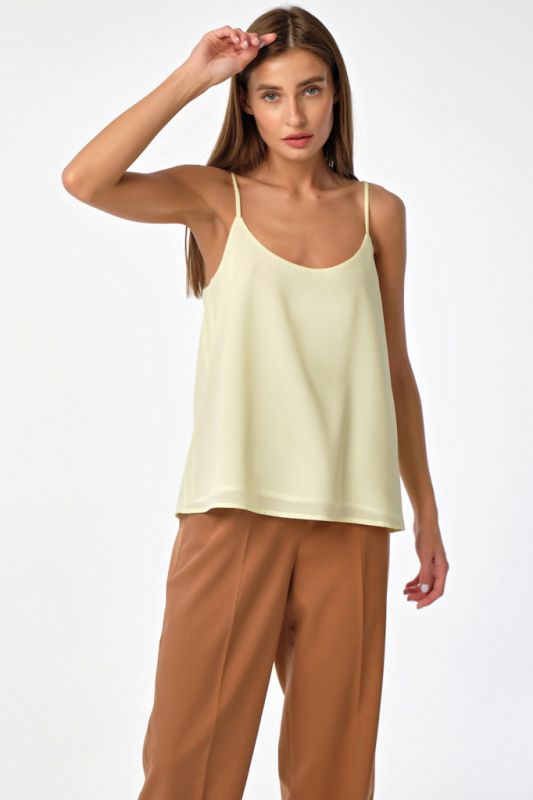 Lemon Strappy Loose-fitting Top