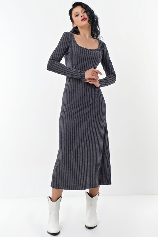 Dress knitted gray