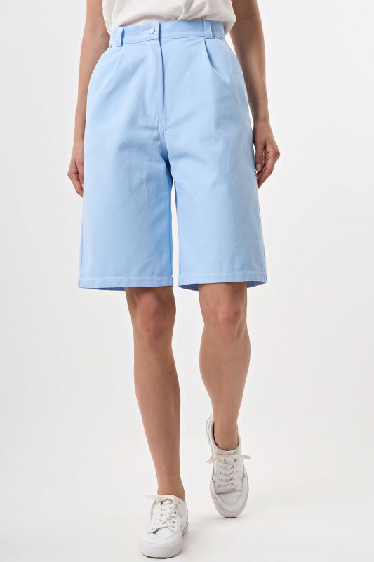 Blue denim bermuda shorts