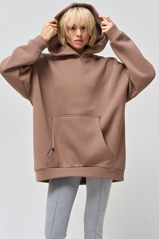 Hoodie from fouter with fleece mocha