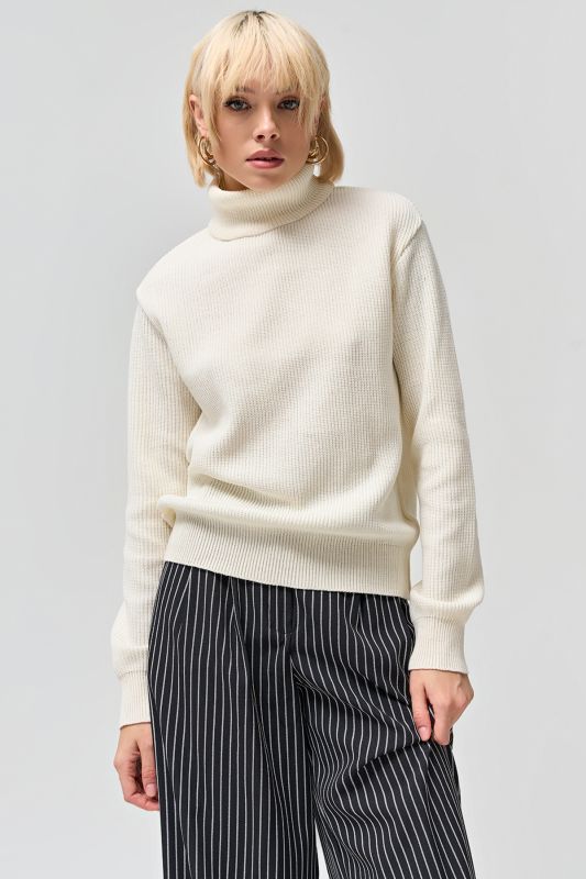 Natural cotton loose knit sweater